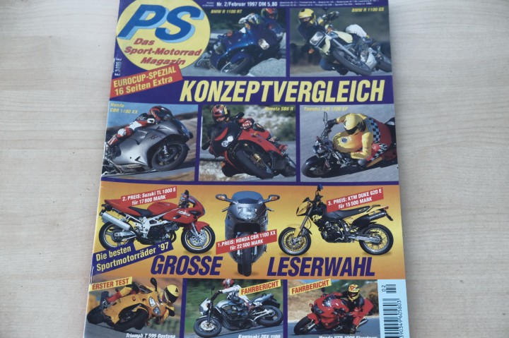 Deckblatt PS Sport Motorrad (02/1997)